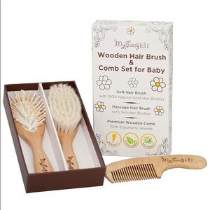 Other - Premium Wooden Baby Hair Brush and Comb Set Other - Premium Wooden Baby Hair Brush and Comb Set